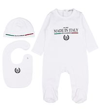 Dolce & Gabbana Gjafabox - Samfestingur/Húfa/Slefsmekkur - Hvítt