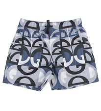 Dolce & Gabbana Badshorts - Gr/Bl m. Logoer