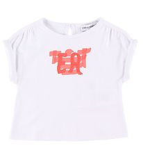 Emporio Armani T-Shirt - Wit m. Roze