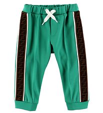 Fendi Broek - Groen m. Logotape