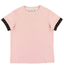 Fendi T-shirt - Rose w. Logo Bands