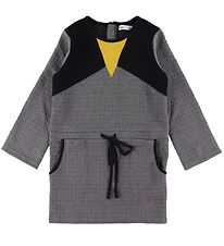 Hust and Claire Dress - Wilde - Gray w. Black/Yellow