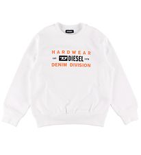 Diesel Sweat-shirt - SGIRKK - Blanc av. Texte