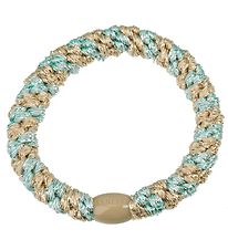 Kknekki Hair Tie - Light Blue/Beige Glitter