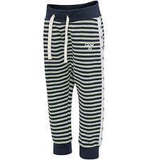 Hummel Joggingbuxur - hmlVillum - Dökkblátt/Pistasíu