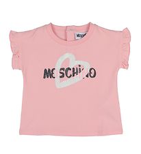 Moschino T-Shirt - Roze m. Logo
