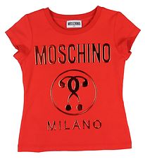 Moschino T-Shirt - Rouge av. Logo