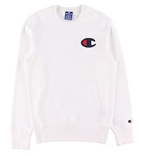 Champion Fashion Sweatshirt - Wit m. Logo