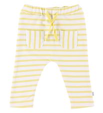 Hust and Claire Trousers - White/Yellow Striped
