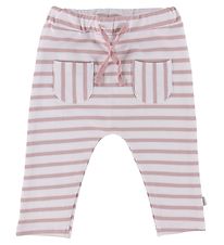 Hust and Claire Pantalon - Branchies - Blanc/Rose  Rayures