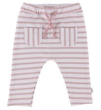 Hust and Claire Trousers - Gill - White/Rose Striped