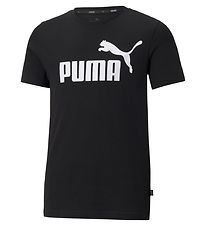 Puma T-skjorte - Ess Logo - Svart m. Trykk