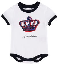 Dolce & Gabbana Bodysuit s/s - White w. Crown