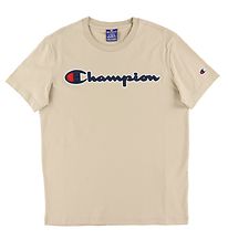 Champion Fashion T-shirt - Beige w. Logo