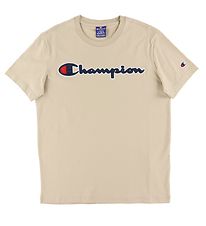 Champion Fashion Stuttermabolur - Drapplitað M. Lógó