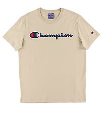 Champion Fashion T-Shirt - Beige m. Logo