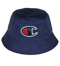 Champion bucket hat - Marinblå m. Logo