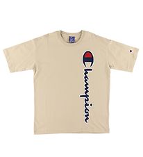 Champion Fashion Stuttermabolur - Drapplitað M. Lógó