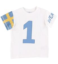 Hust and Claire T-shirt - Arthur - Vit m. Sverige