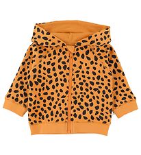 Stella McCartney Kids Cardigan - Oranje m. Luipaardprint