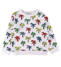Stella McCartney Kids Sweat-shirt - Blanc av. Paumes
