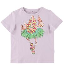 Stella McCartney Kids T-shirt - Lavender w. Hawaii Flamingo