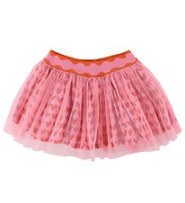 Stella McCartney Kids Jupe en tulle - Rose Clair av. Coeurs