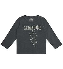 Petit Stadt Sofie Schnoor Bluse - Sebastian - Schwarz m. Print