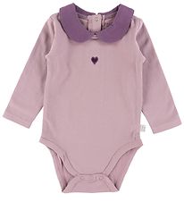 Hust and Claire Romper l/s - Belle - Paars m. Kraag