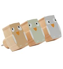 Kids Concept Wall Hooks - 5,5x4 cm - 3 pcs. - Edvin - Owls