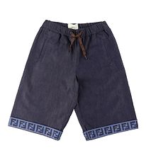 Fendi Shorts - Navy m. Logoband