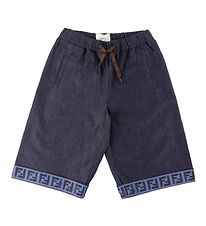 Fendi Shorts - Navy w. Logo