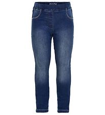 Minymo Jeggings - Stretch Slim Fit - Blå