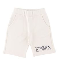 Emporio Armani Shorts en Molleton - Blanc