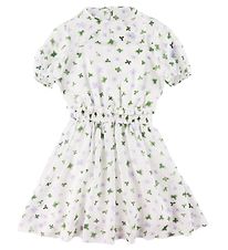 Emporio Armani Dress - Silk - White w. Flowers