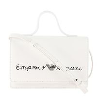 Emporio Armani Shoulder Bag - White w. Signature