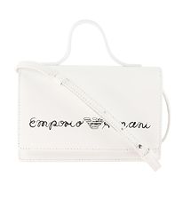 Emporio Armani Hliðartaska - Hvítt M. Undirskrift