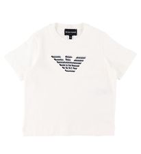 Emporio Armani Stuttermabolur - Hvítur M. Lógó