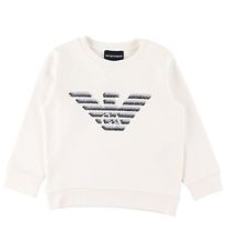 Emporio Armani Sweat-shirt - Blanc av. Logo