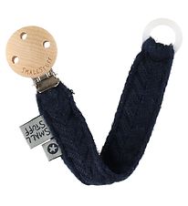 Smallstuff Pacifier Clip - Crochet - Navy