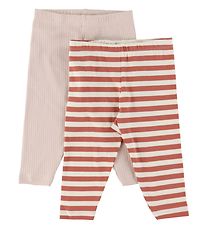 Minymo Leggings - 2-pack - Canyon Rose
