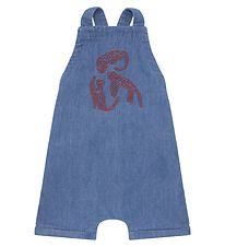 Soft Gallery Overalls - Frisco - Denim Blue/Red w. Leopards