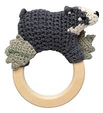 Sebra Rattle - Crochet - Badger Shadow
