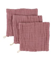Sebra Washcloths - 3 pcs - 20x20 cm - Blossom Pink