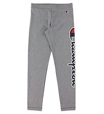 Champion Fashion Leggingsit - Harmaa melange, Logo