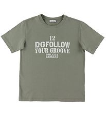 Dolce & Gabbana T-Shirt - DG Skate - Legergroen m. Wit