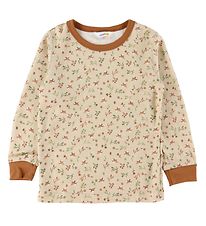 Joha Pullover - Wolle/Viskose - Braun/Beige m. Blumen