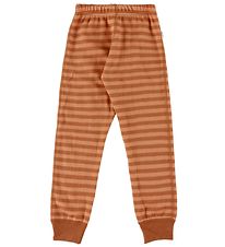 Joha Leggings - ull - Brúnt M. Rendur