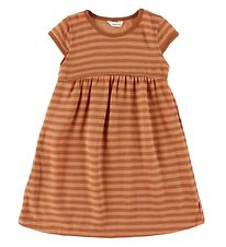Joha Dress - Wool - Brown w. Stripes
