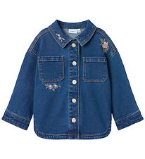 Name It Denim Jacket - NmfKara - Dark Blue Denim/Flower